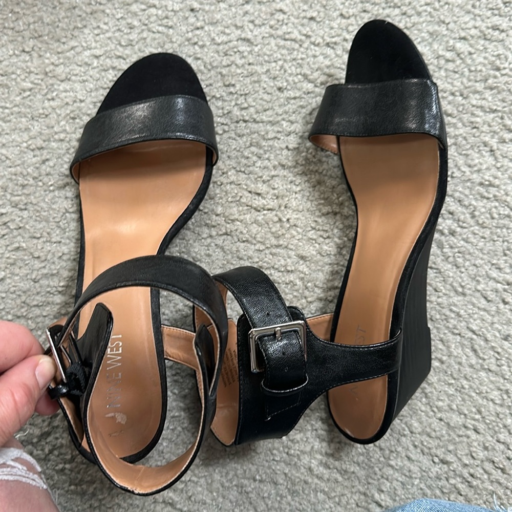 Nine West wedge with ankle strap
